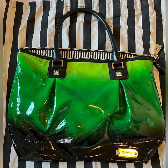 LAMB by Gwen Stefani Manchester Handbag in Rainforest Green Ombré - Picture 3 of 5